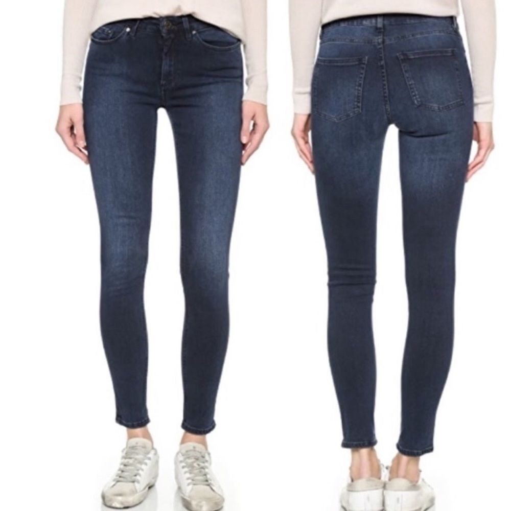 Acne Studios Skin 5 Deep  Blue Skinny Jean Size 28 28X27.5